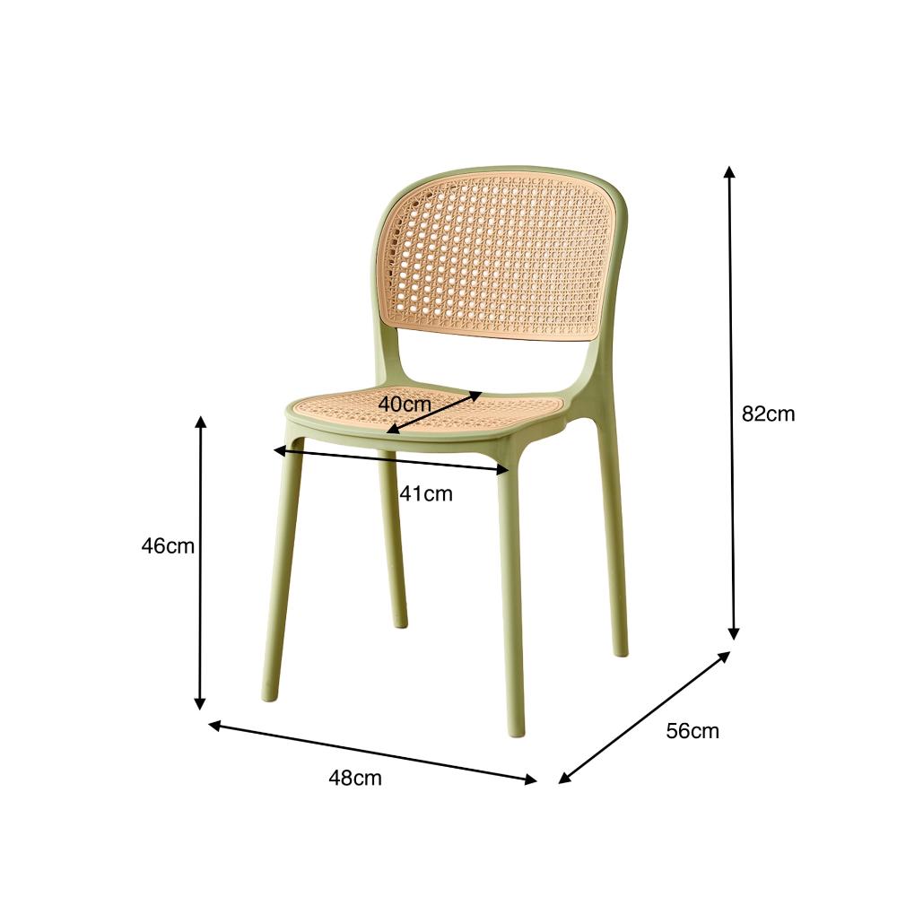 TuHome Nest Modern Dining Chair, Sophisticated High-Back Uph - Olive/Taupe